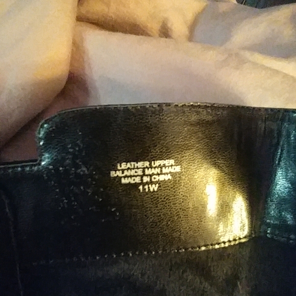 Black leather knee high boots 11W - Picture 7 of 7